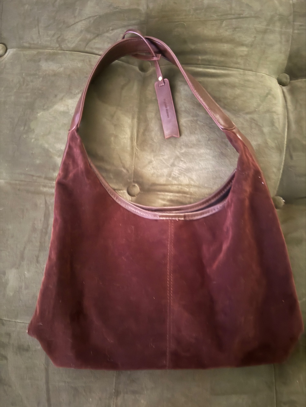 8 Other Reasons Slouch Suede bag in Chocolate
